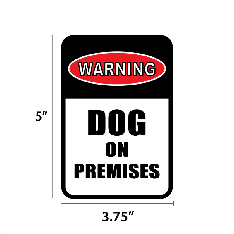 Mini signe de chien «Dog on Premises»