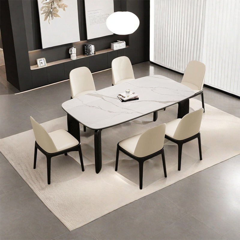 Ensembles de table de salle à manger modernes, H 29,52 po x L 62,99 po x l 31,49 po