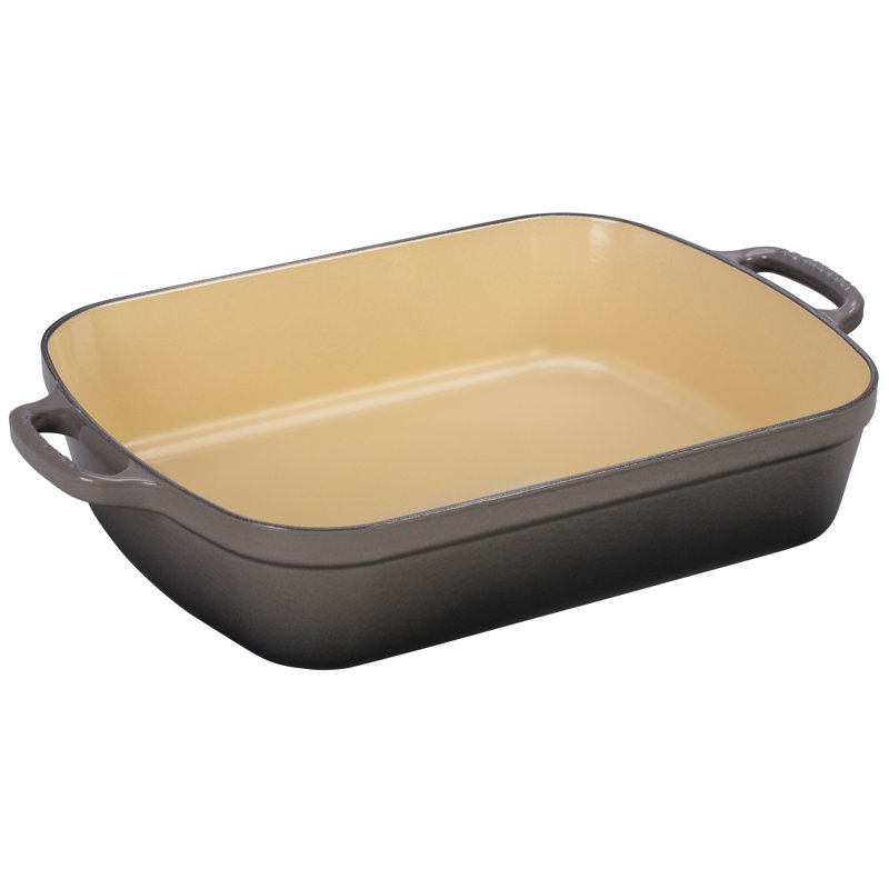 Le Creuset Signature Enameled Cast Iron Roaster, Oyster, 5.25 qt.