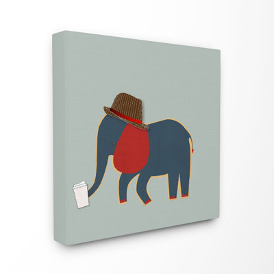 «Hipster Elephant with Fedora», impression