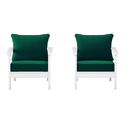 Deep Seating Chair With Cushions (Set Of 2)