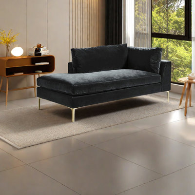Fauteuil inclinable à haute élasticité en velours léger de style luxueux