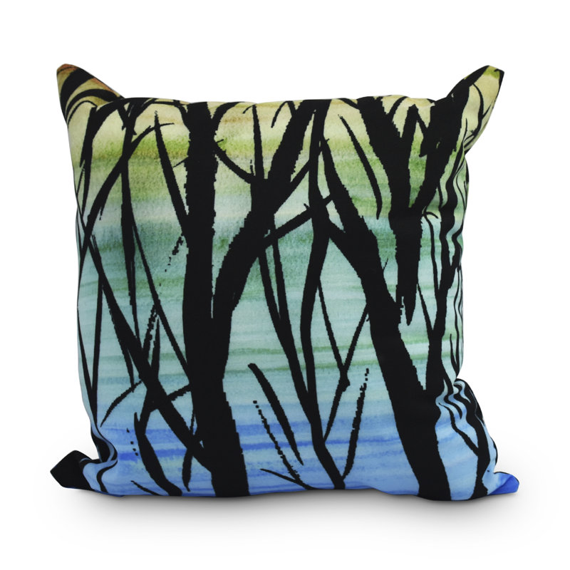 Housse et insert de coussin d'extérieur carré Harvest Harvest, Bleu, 20 po x 20 po
