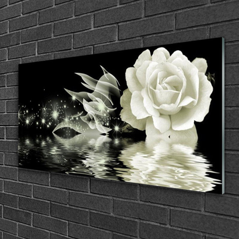 Rose - No Frame Print on Glass