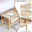 Banc de rangement en bois Khemisset
