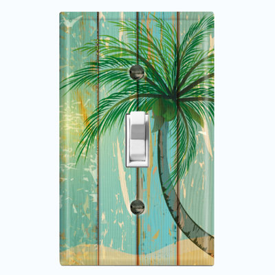 Plaque murale Palm Palm Green Fence