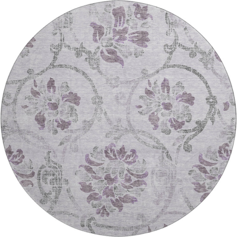 Premium Machine Washable Prisco Lavender Rug