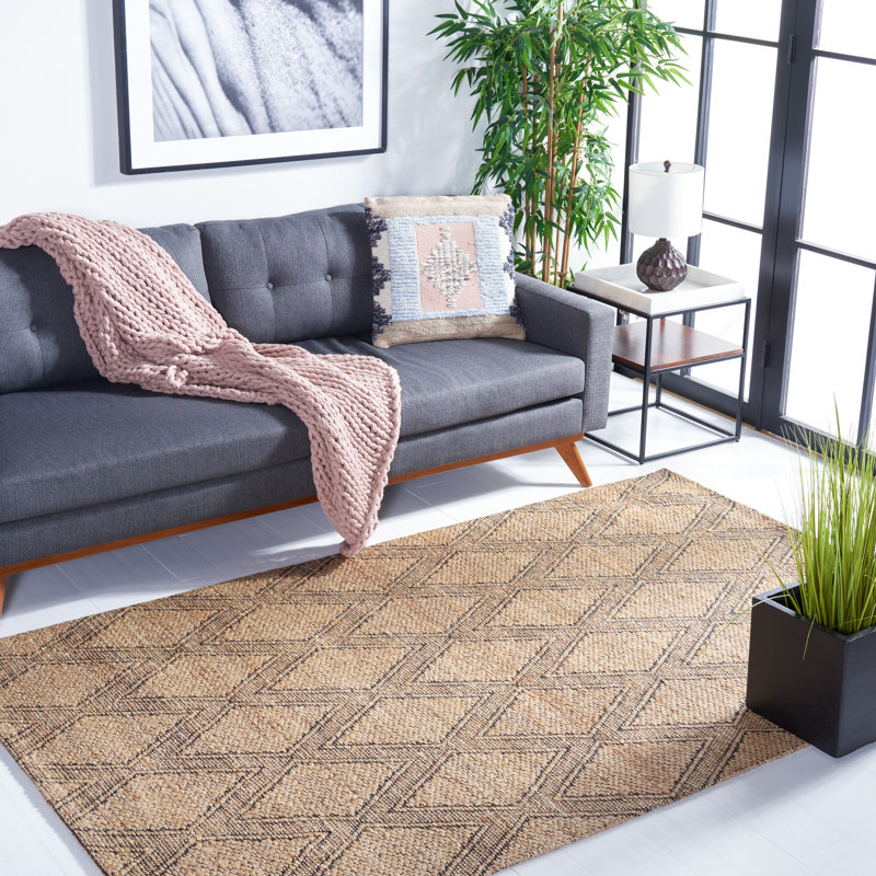 Ilenna Natural Fiber Hand Tufted Performance Geometric Rug, Rectangle 8' x 10'