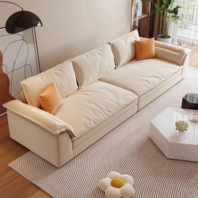 Beige Polyester Modular Sofa cushion couch