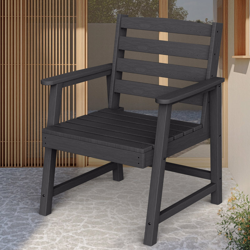 Chaise de patio pour l'extérieur, Noir