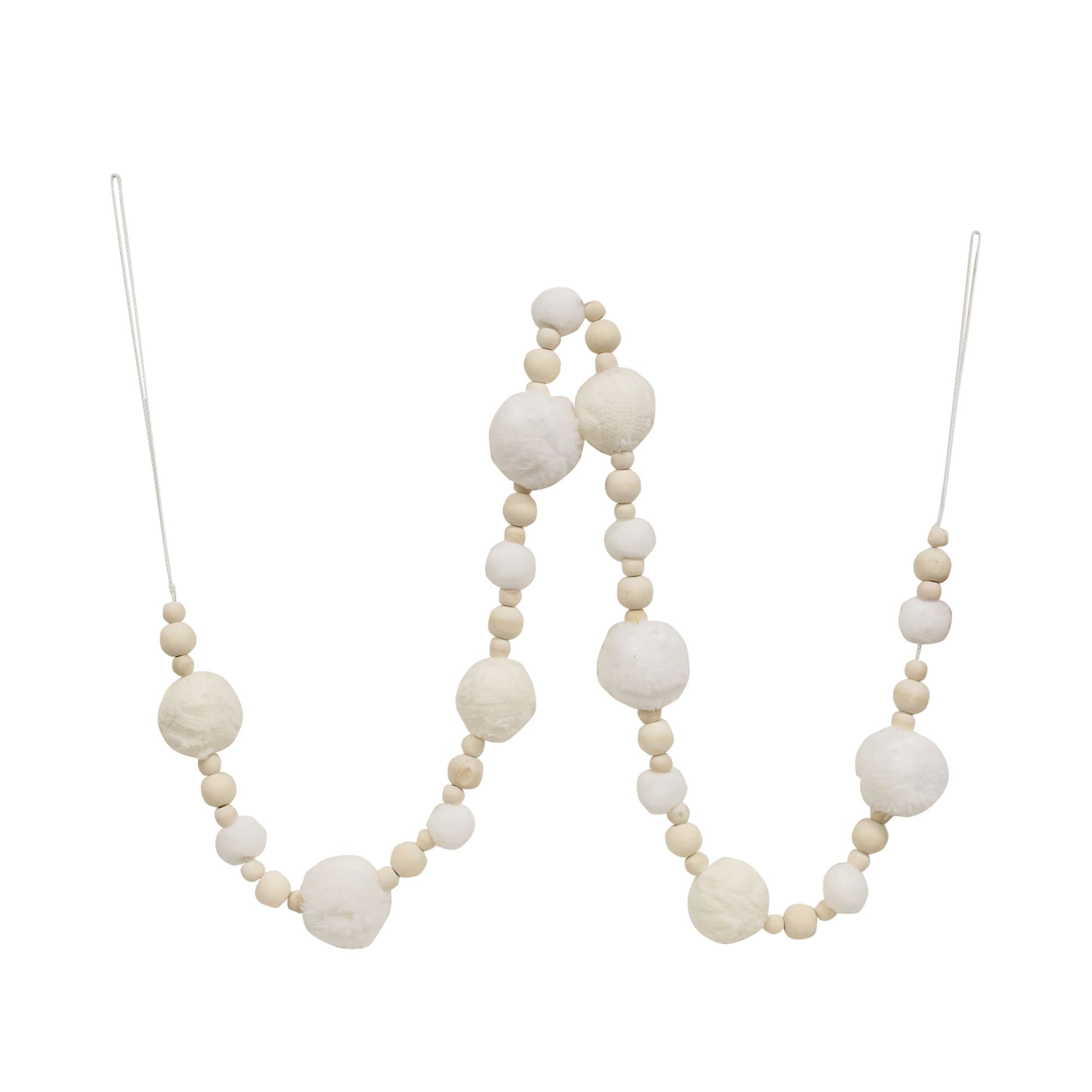 Northlight 15' x 0.25 White Pearl Beaded Artificial Christmas Garland