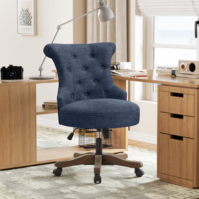 Asyra Wide Back Tufted Swivel Task Chair