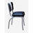 Retro Home Upholstered 'V' Back Dining Chair-18734017