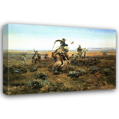 Lark Manor™ Russell, Charles Marion Gallery Wrapped Canvas Art Titled: A Bad One