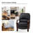 Alexandra 30" W Mid-Century Modern Manual Recliner with Bentwood Arms-289303501