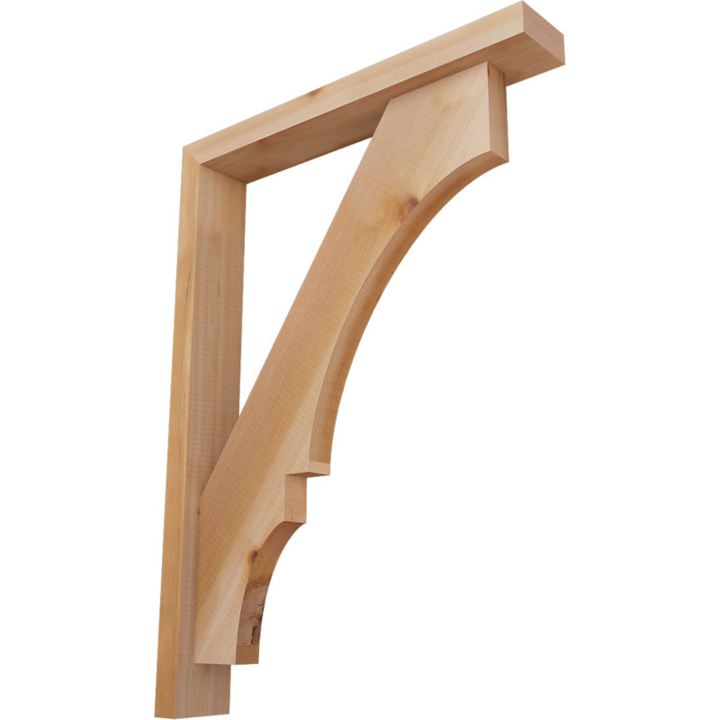 Support de bloc Balboa avec entretoise décalée, 30 x 22, Cèdre rouge occidental de l 3 1/2 po (lisse)