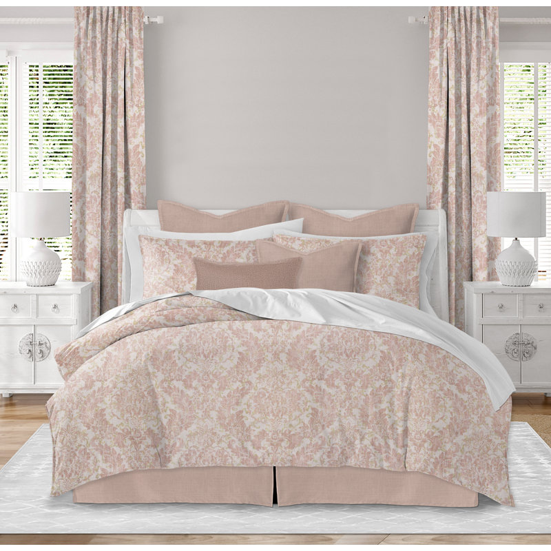 Jupe de lit Bella, Rosé, Double, 18"