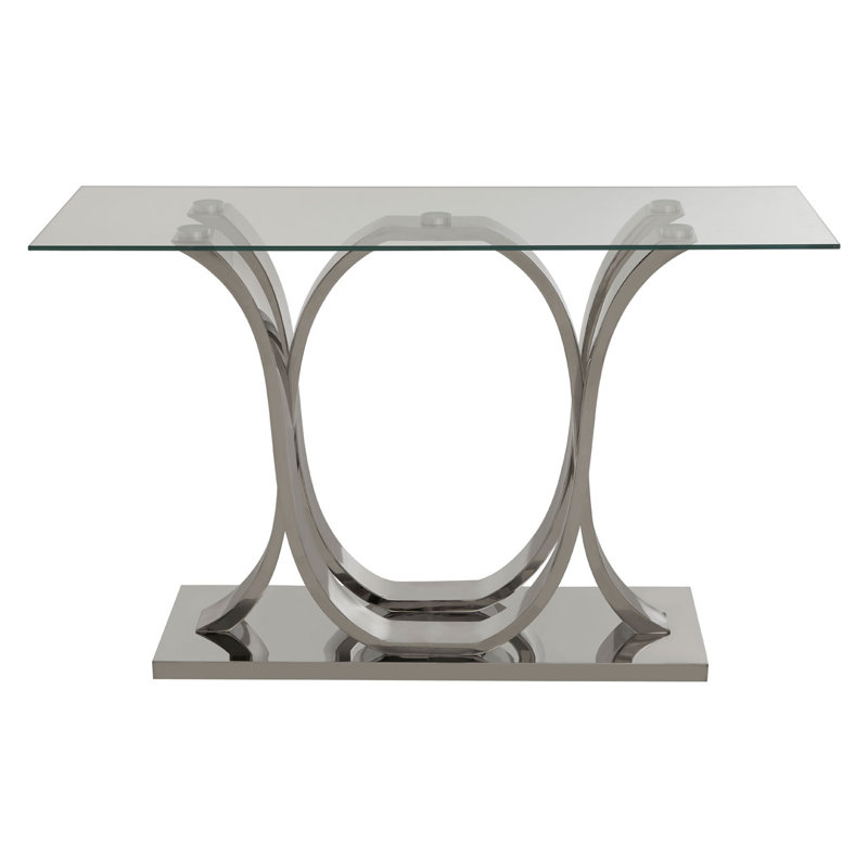 Redd 120cm Glass Top Console Table