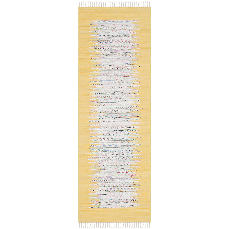 Paynter Hand Woven Cotton Solid Color Rug, Runner 2'3" x 8'