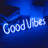 20" Good Vibes Neon Sign