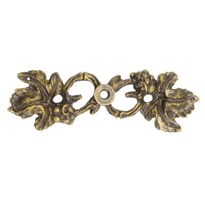 Bacchus double grape leaf & vine large escutcheon  in finish Oil Rub Bronze