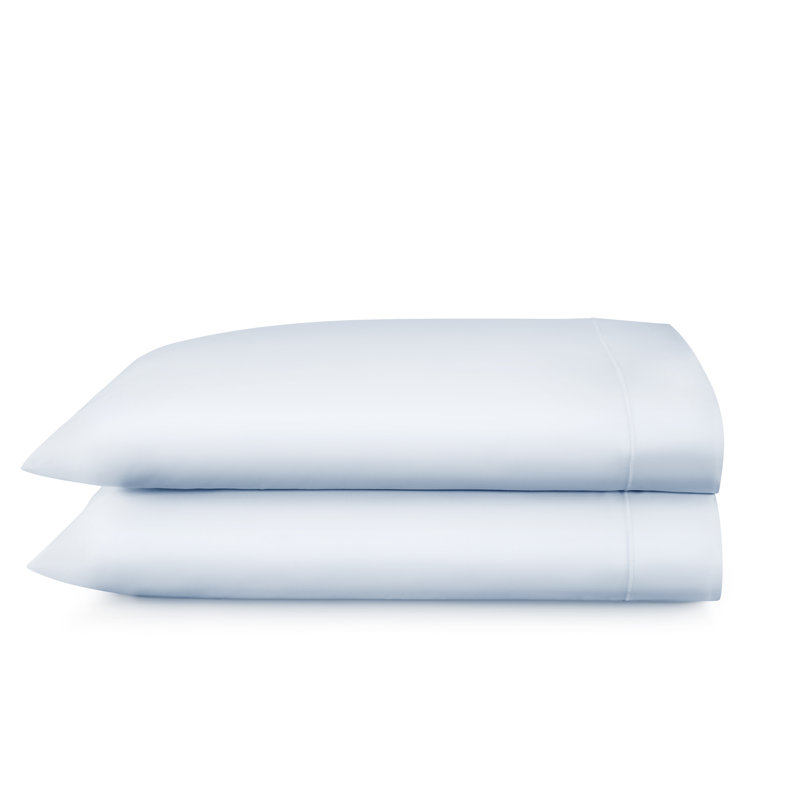 Soprano 420 Thread Count 100% Cotton Pillowcase, King, Barely Blue