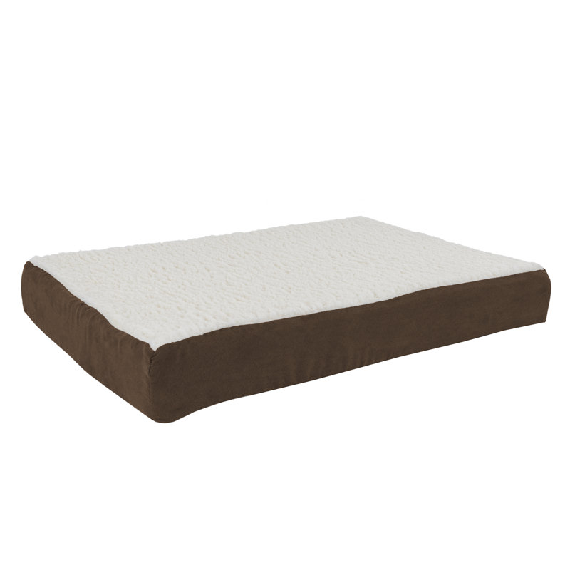 Medium Brown Orthopedic Memory Foam Pet Bed