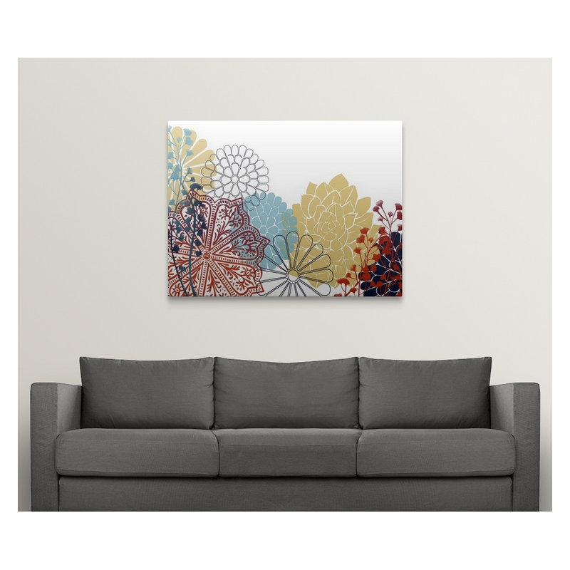 «Bohemian Rosette I» par Grace Popp, impression, H 27 po x l 36 po x P 1,5 po, Toile