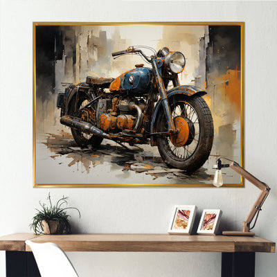 «Vintage Motryclcle Memory I», reproduction sur toile