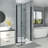 36" - 37 3/8" W x 72" H Bi-Fold Frameless Glass Shower Door with Clear Tempered Glass-100674021