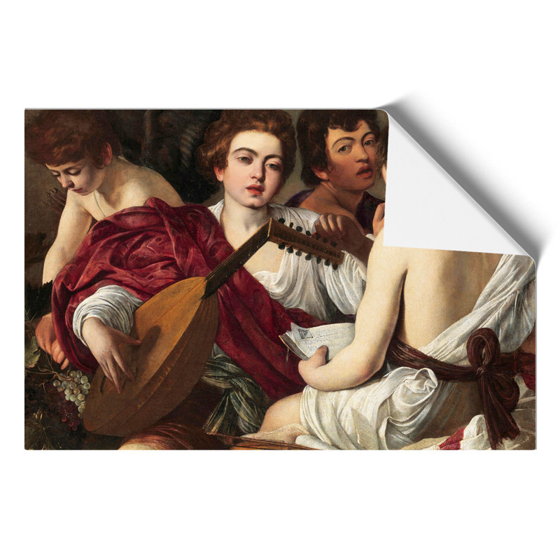 Music by Caravaggio - No Frame Print, 21cm H x 30cm W x 0.1cm D