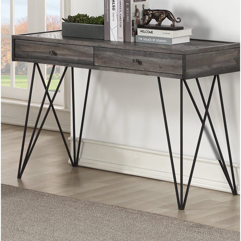 Console en bois massif 47 po Symone