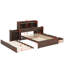 Lit plateforme double avec tablettes coulissantes-2104864116
