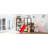 Twin Over Twin Metal Bunk Bed, Metal Housebed With Slide And Storage Stair-280607306