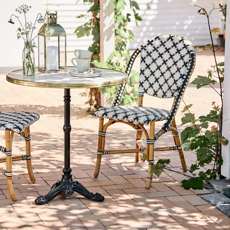 Chaise d'appoint empilable, Gris / noir / blanc