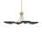 Palmela 32 inch 4-Light XL Convertible Chandelier in Champagne Bronze finish with Black outer shades-129761726