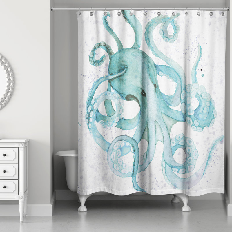 Palmyra Shower Curtain, Teal