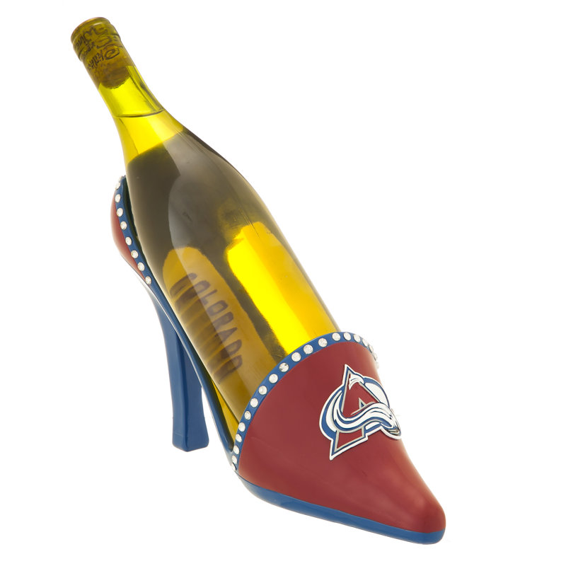 Support à vin de table pour 1 bouteille à chaussures de travail NHL, Colorado Avalanche