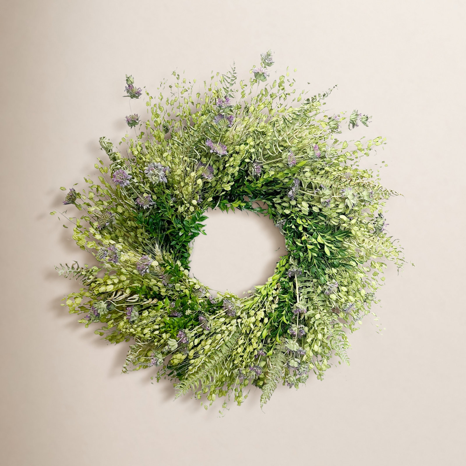 22" Dried Wildflower Spring Wreath
