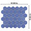 Tribeca 2" Hex Glossy 11-1/8 " x 12-5/8 " Porcelain Mosaic Floor & Wall Tile-1189284530