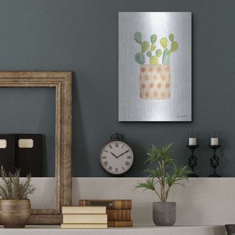  «Watercolor Cactus 2» par Katie Doucette, art mural en métal, 12 po x 16 po, H 16 po x l 12 po