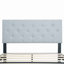 Structure de lit plateforme tapissier avec tête de lit en tissu de lin capitonné moderne sans sommier-945177917-945177914