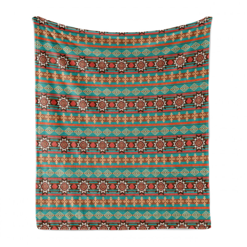 Hand Woven Throw Blanket, 50" W x 60" L