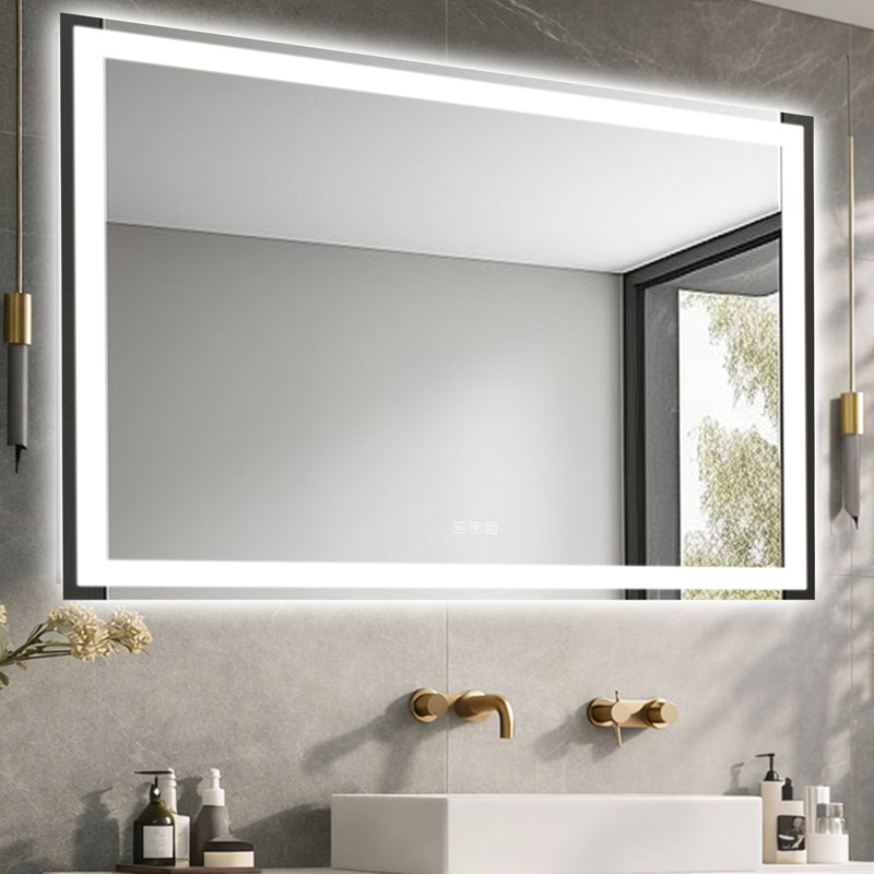 Miroir de salle de bain Led, 36 po x 48 po