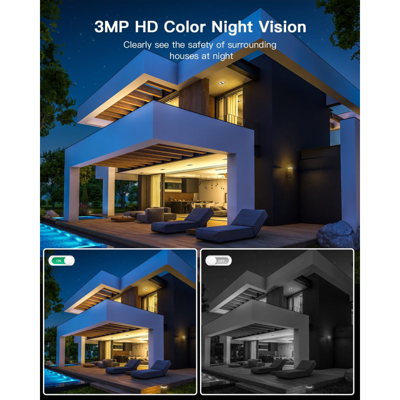 ARENTI 2K Battery Powered Wireless Camera Outdoor For Home Security With PIR Motion Detection, Colour Night Vision, 2-Way Talk, IP65 Weatherproof