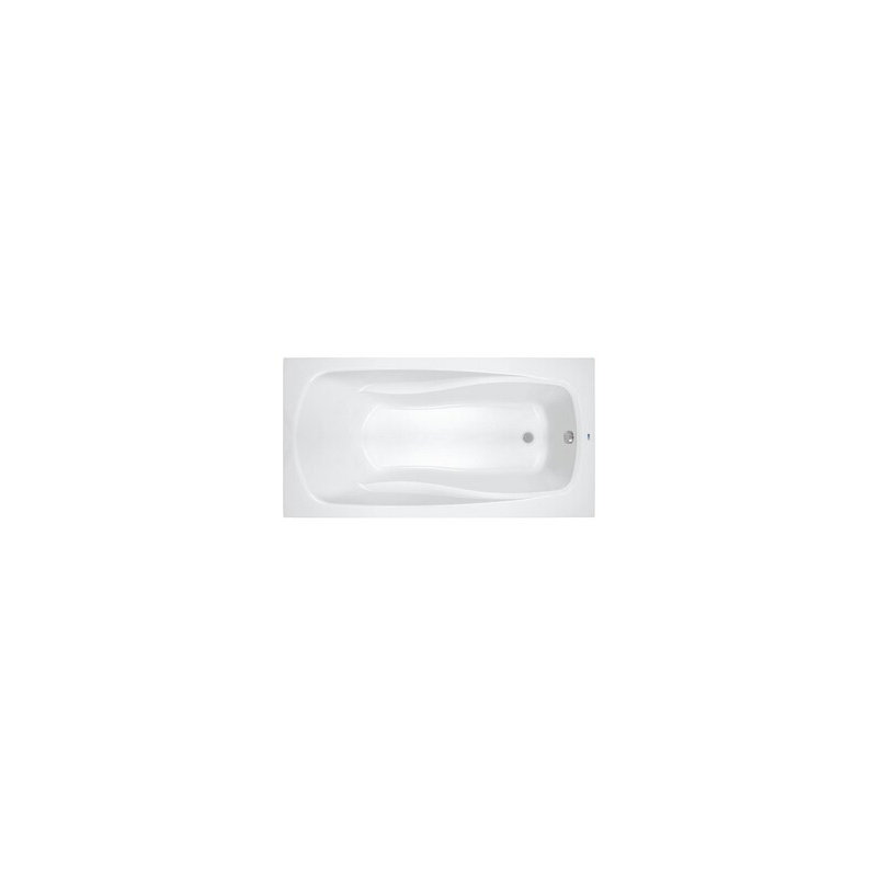 72'' x 42'' Drop-In Soaking Acrylic Bathtub, White