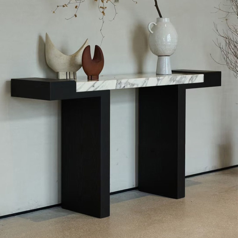 Console naturelle et moderne, H 31,49 po x l 55,11 po x P 11,81 po