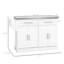 Îlot de cuisine roulant avec rangement (tabouret non inclus)-106661292