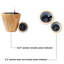 Paquet de 2, 10 po Pot à fleurs en bois clair-2135482825