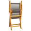 5 Piece Garden Dining Set Polypropylene And Solid Wood-1295913901
